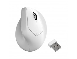 Miš brezžična, bluetooth, USB ergonomska Keychron M5 30000DPI vertikalna bela (M5-A24)