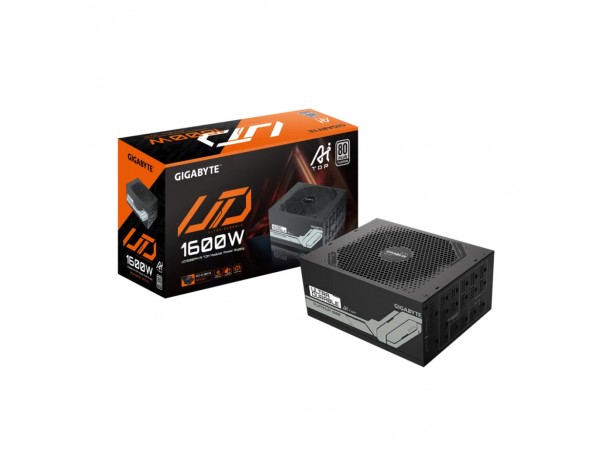 Napajalnik - 1600W GigaByte UD1600PM 80Plus Platinum 90% ATX 3.1 Modular 140mm črna (GP-UD1600PM PG5)