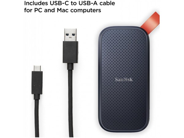 Prenosni disk SSD 2TB USB-C Sandisk Portable 800MB/s  - (SDSSDE30-2T00-G26)