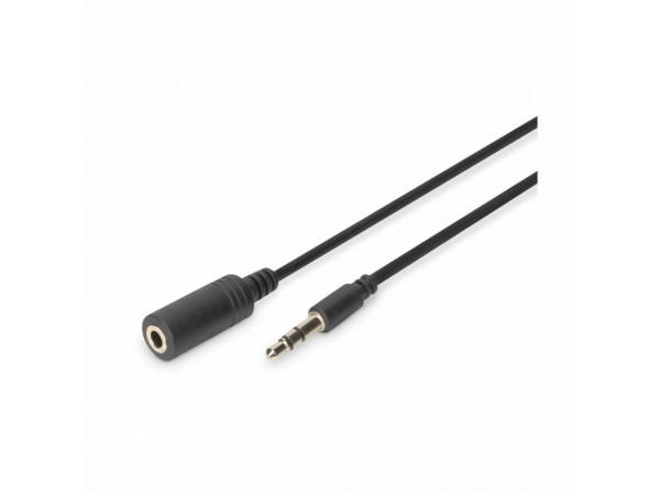 Kabel Audio 3,5mm M => 3,5mm Ž podaljšek 2,50m Digitus (AK-510200-030-S)