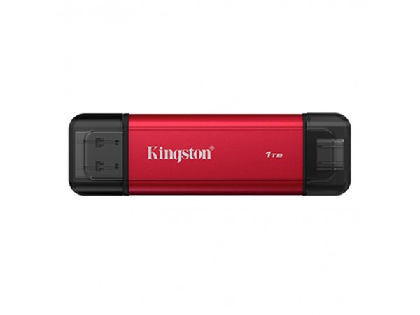 Prenosni disk SSD 1TB USB-C USB 3.2 Kingston Dual Portable 1050MB/s  - rdeča (SPSD/1TB)
