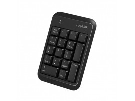 Tipkovnica LogiLink numerična, 17 gumbov brezžična Bluetooth V5.1 črna (ID0201)