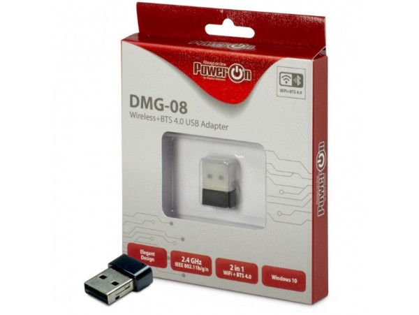 Brezžični mrežni adapter USB 2.0 Inter-Tech WiFi4 802.11n N150 150Mbit/s Nano BT 4.0 (88888150)