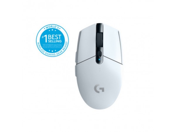 Gaming miška brezžična Logitech G305 LightSpeed, bela (910-005291)