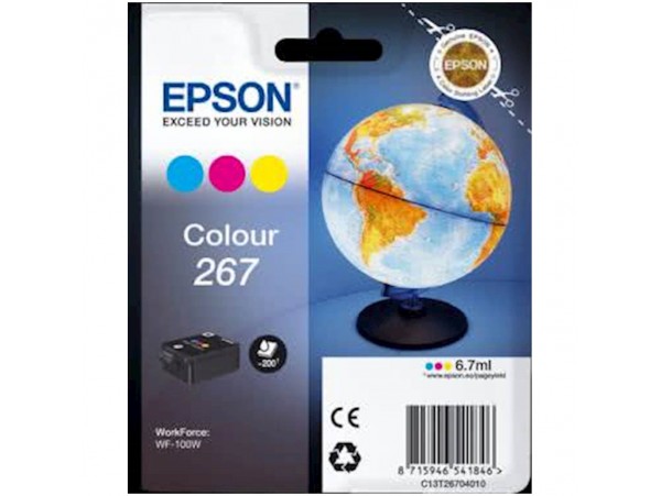 Kartuša EPSON 267 CMY za tiskalnik WF-100W za 200 strani 6,7ml