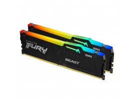 DDR5 32GB 6000MHz CL36 KIT (2x16GB) Kingston RGB Fury Beast 1,35V črna (KF560C36BBE2AK2-32)