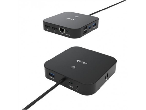 Priklopna postaja USB-C =>I-TEC 2xDisplayPort 1.4 5xUSB3.0 1xUSB-C 100W 1xLAN Audio (C31DUALDPDOCKPD)