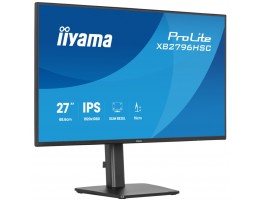 Monitor Iiyama 68,6 cm (27") XB2796HSC-B1 1920x1080 144Hz IPS 3ms VGA HDMI 2xUSB-C 65W USB3.2 USB-C-Out Pivot Zvočniki  sRGB96% ProLite