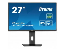 Monitor Iiyama 68,6 cm (27,0") XUB2763QSU-B1 2560x1440 100Hz IPS 2ms HDMI DisplayPort 2xUSB3.0 Pivot Zvočniki  sRGB96% ProLite