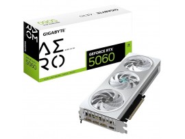Grafična kartica nVidia RTX5060 GigaByte AERO OC bela - 8GB GDDR7 (GV-N5060AERO-OC-8GD)