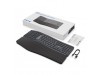 Tipkovnica Bluetooth + USB Ewent Wireless Ergonomic Multi-Connect SLO | Slovenski nabor znakov črno-siva (EW3289)