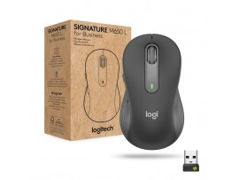 Miš brezžična + Bluetooth Logitech M650 M6 4000DPI Signature velikost L grafitna for Business (910-006348)
