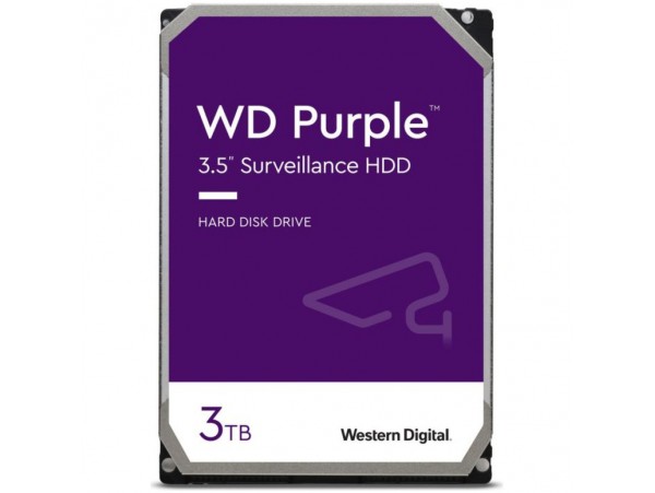 Trdi disk 3,5" 3TB SATA WD Purple 5400rpm 256MB (WD33PURZ)