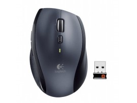Miš brezžična ergonomska za desničarje Logitech M705 Marathon 1000DPI nano temno siva (910-001949)