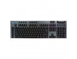 Gaming Tipkovnica brezžična + Bluetooth Logitech G915 X LIGHTSPEED, GL Tactile US international | SLO gravura črna RGB LED osvetlitev (920-012676)