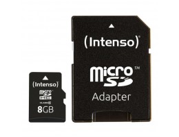 Spominska kartica microSDXC 8GB Intenso Class 10 25MB/s/12MB/s U1 V10 UHS-I +adapter (3413460)