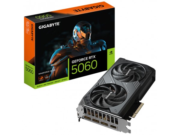 Grafična kartica nVidia RTX5060 GigaByte Windforce OC - 8GB GDDR7 (GV-N5060WF2OC-8GD)