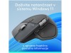 Miš brezžična + Bluetooth USB-C Logitech MX master 4 For Business 8000DPI Bolt reciever grafitna For Business (910-007617)