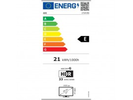 Monitor AOC 68,6 cm (27,0") 27G4HRE 1920x1080 Gaming 200Hz Fast-IPS 0,5ms 2xHDMI DisplayPort Zvočniki  DCI-P3-92% AdaptiveSync G-Sync Compatible HDR10 G4