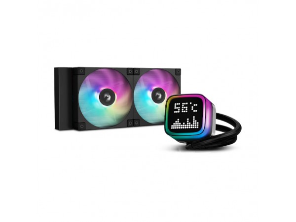 Vodno hlajenje DeepCool LP240 Matrix - 240mm ARGB črna (R-LP240-BKMSNC-G-1)