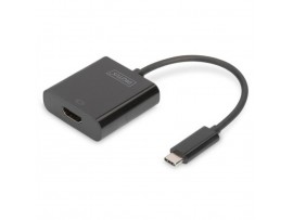 Adapter USB-C => HDMI 4K Digitus 19.5cm črn
