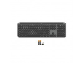 Tipkovnica brezžična + Bluetooth Logitech Signature Slim K950 US international | SLO gravura grafitna (920-012465)