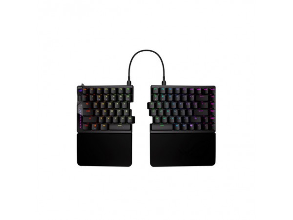 Gaming Tipkovnica Žična USB-C/A Asus ROG Falcata HFX V2 Analog US | črna RGB (90MP043H-BKUA20)