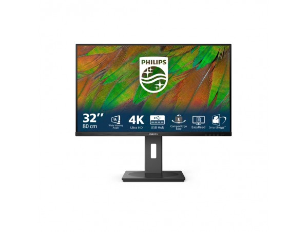 Monitor Philips 80 cm (31,5") 32B1N3800 3840x2160 VA 4ms 2xHDMI DisplayPort 4xUSB3.2 Pivot Zvočniki 2x3W  3H sRGB122% AdaptiveSync