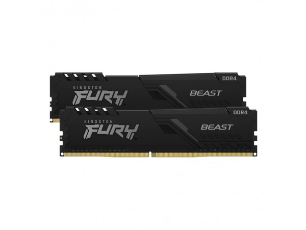 DDR4 32GB 3200MHz CL16 KIT (2x16GB) Kingston Fury Beast XMP2.0 1,35V Fury črna (KF432C16BBK2/32)
