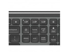 Tipkovnica brezžična + Bluetooth Logitech Signature Slim K950 US international | SLO gravura grafitna (920-012465)