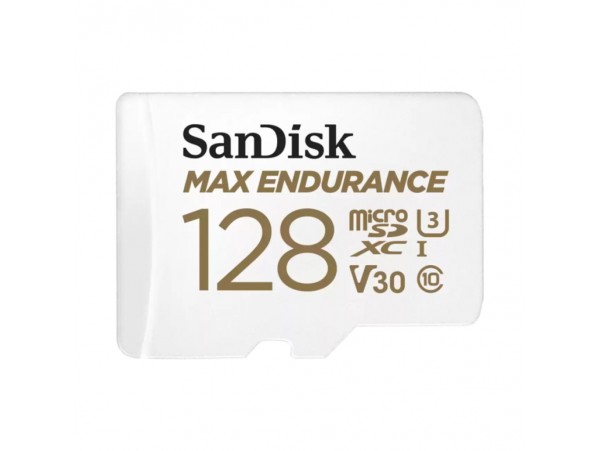 Spominska kartica microSDXC 128GB Sandisk Max Endurance 100MB/s/40MB/s U3 V30 UHS-I +adapter (SDSQQVR-128G-GN6IA)