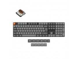Tipkovnica brezžična, bluetooth, USB Keychron K5 Max rjava stikala UK | siva RGB (K5M-H3-UK)