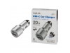 Avto polnilec 12V/24V => 1x USB-C 1x USB-A 20W QC srebrn LogiLink (PA0228A)