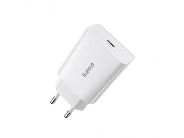 Hišni polnilec 100-240V => 1x USB-C 20W Baseus bel (CCFS-SN02)