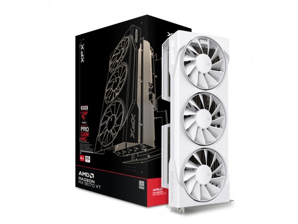 Grafična kartica AMD RX9070 XT XFX Swift bela - 16GB GDDR6  | 1xHDMI 2.1 3xDisplayport 2.1 (RX-97TSWF3W9)