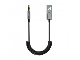 Adapter audio USB Wozinsky Bluetooth 5.3 AUX 3.5mm črn (WTODB)