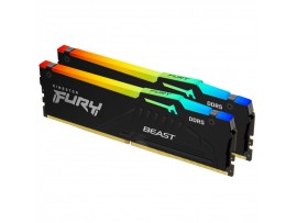 DDR5 32GB 5600MHz CL36 KIT (2x16GB) Kingston RGB Fury Beast XMP3.0 1,25V Gaming črna (KF556C36BBEAK2-32) DDR5 32GB 5600MHz CL36 KIT (2x16GB) Kingston RGB Fury Beast XMP3.0 1,25V Gaming črna (KF556C36BBEAK2-32)