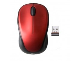 Miš  Logitech NoteBook Brezžična M235 optična nano rdeča (910-002496)