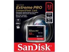 Spominska kartica Compact Flash 32GB Sandisk Extreme Pro 160MB/s/65MB/s (SDCFXPS-032G-X46)