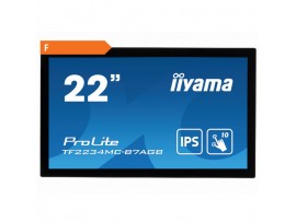 Monitor touch Iiyama 54,6 cm (21,5") TF2234MC-B7AGB 1920x1080 POS IPS 8ms VGA HDMI DisplayPort USB2.0  6H ProLite 10-point multi-touch open-frame