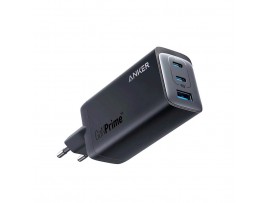 Hišni polnilec 100-240V => 2x USB-C 1x USB-A 120W Anker 737 GaNPrime črn (A2148313)