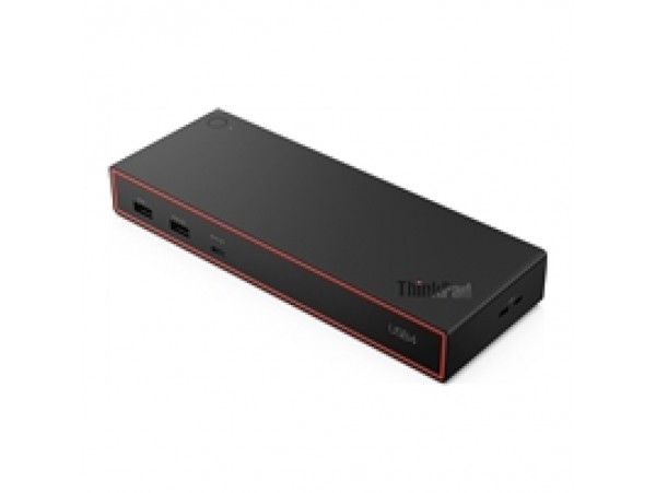 Priklopna postaja USB-C => Lenovo ThinkPad USB4 Dock 5000 1xHDMI 2.1 2xDisplayPort 1.4 USB 2xUSB-C 100W 1xLAN (40BF0100EU)