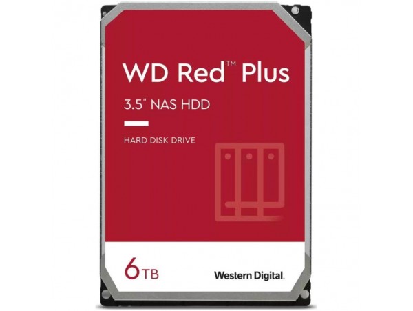 Trdi disk 3,5" 6TB SATA WD RedPlus 5400rpm 256MB (WD60EFPX)