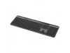 Tipkovnica brezžična + Bluetooth Logitech Signature Slim Solar K980 US international | SLO gravura grafitna (920-013764)