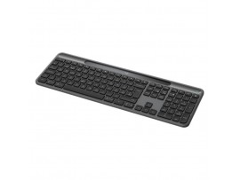 Tipkovnica brezžična + Bluetooth Logitech Signature Slim Solar K980 US international | SLO gravura grafitna (920-013764)
