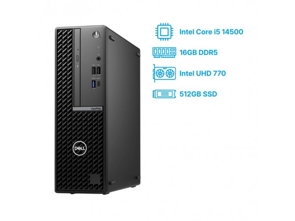 Računalnik Dell SFF Optiplex 7020 i5-14500/Q670/16GB-DDR5/512GB/DVDRW/Intel 770 HDMI DP USB-C/RJ45/180W-85%/Win11Pro črna 5TDH0-16