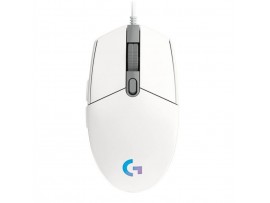 Gaming miška Žična Logitech G102 LightSync, bela (910-005824)