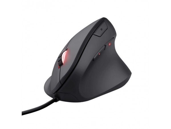 Miš Trust USB-A GXT 144 Rexx Vertical gaming črna ergonomična 10000DPI RGB (22991)