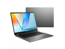 Prenosnik Asus 35,5 cm (14,0") Vivobook 14 Flip 1920x1200 OLED na dotik 300nit Ultra 7-258V/32GB/SSD1TB/BL/AI Chip: 47 TOPs/ALU-ABS/Intel Arc 140V/Win11Home (90NB14Y1-M00JC0)
