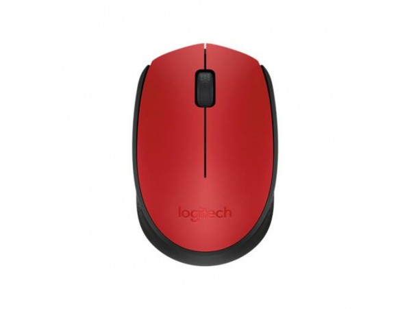 Miš Logitech brezžična optična za notesnike M171 rdeča nano (910-004641)